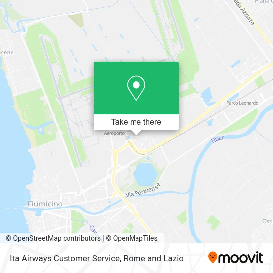 Ita Airways Customer Service map