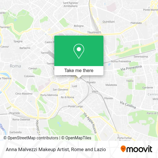 Anna Malvezzi Makeup Artist map