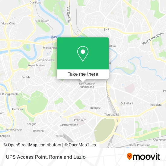 UPS Access Point map