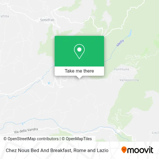 Chez Nous Bed And Breakfast map