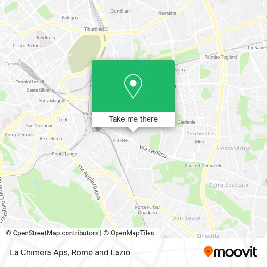 La Chimera Aps map