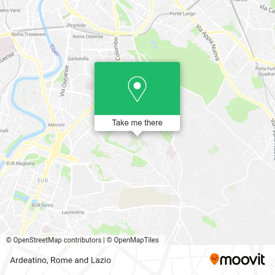 Ardeatino map