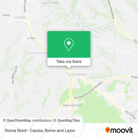 Roma Nord - Cassia map