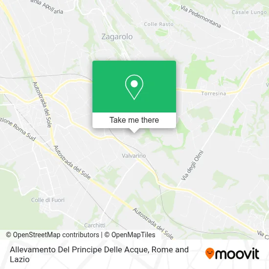 Allevamento Del Principe Delle Acque map