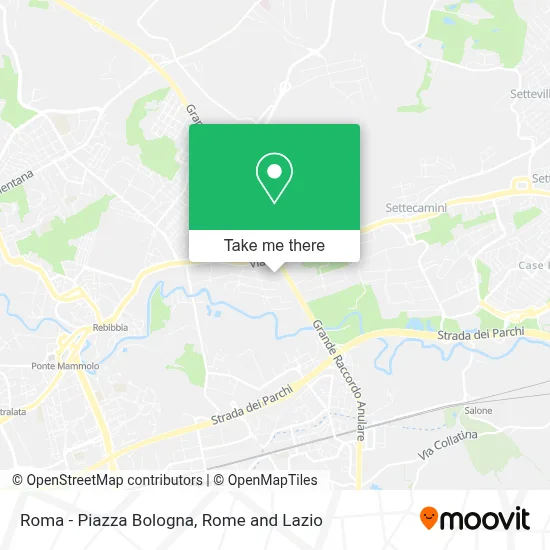 Roma - Piazza Bologna map