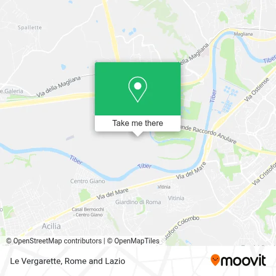 Le Vergarette map