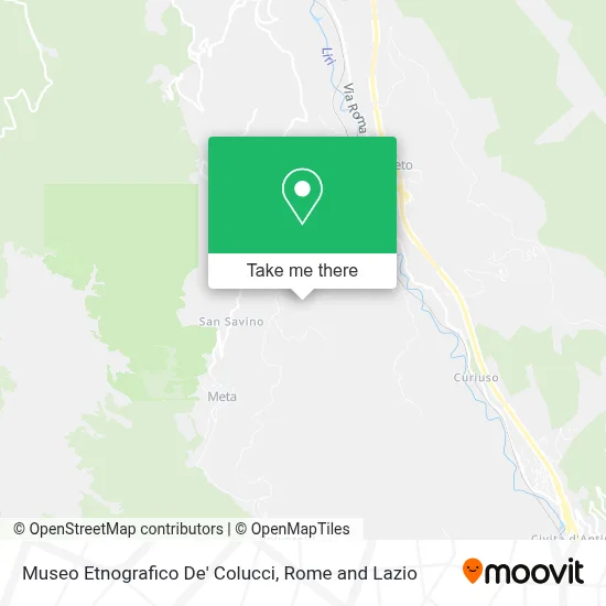 Museo Etnografico De' Colucci map