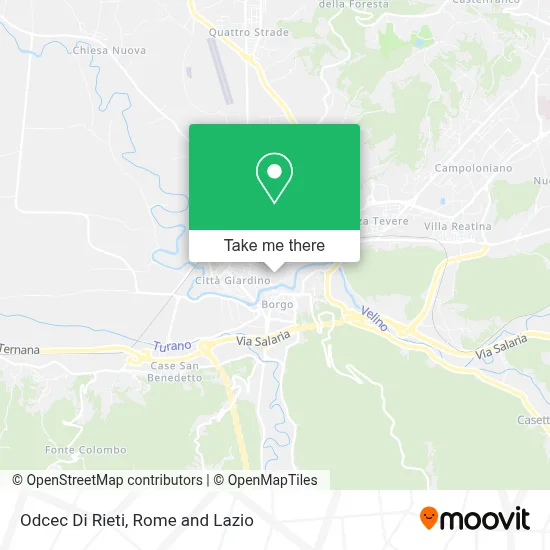 Odcec Di Rieti map