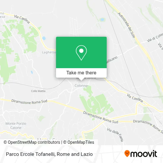 Parco Ercole Tofanelli map
