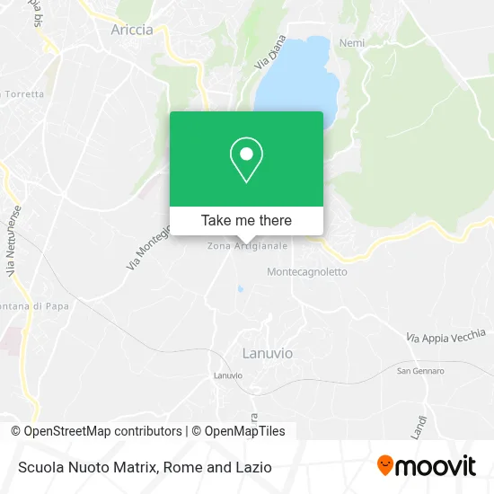 Scuola Nuoto Matrix map
