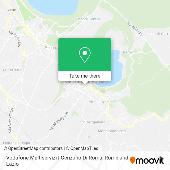 Vodafone Multiservizi | Genzano Di Roma map