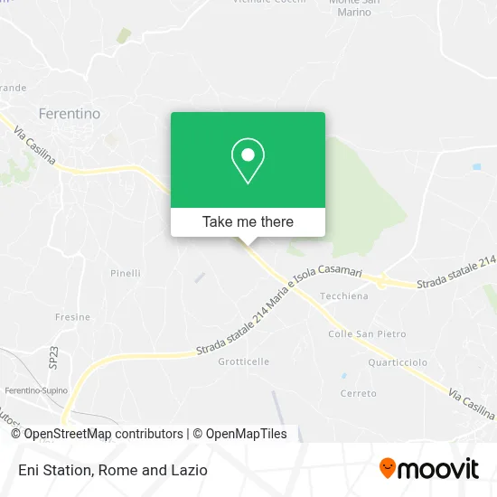 Eni Station map