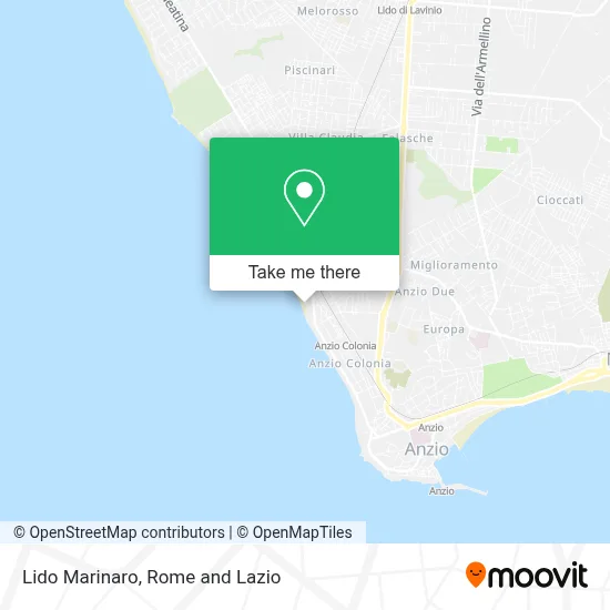 Lido Marinaro map