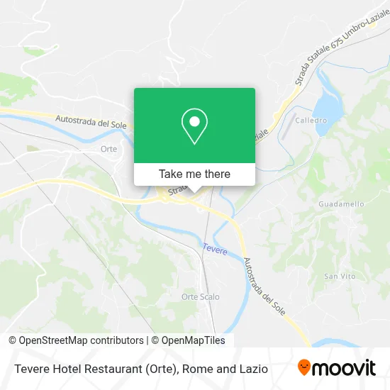 Tevere Hotel Restaurant (Orte) map