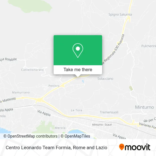 Centro Leonardo Team Formia map