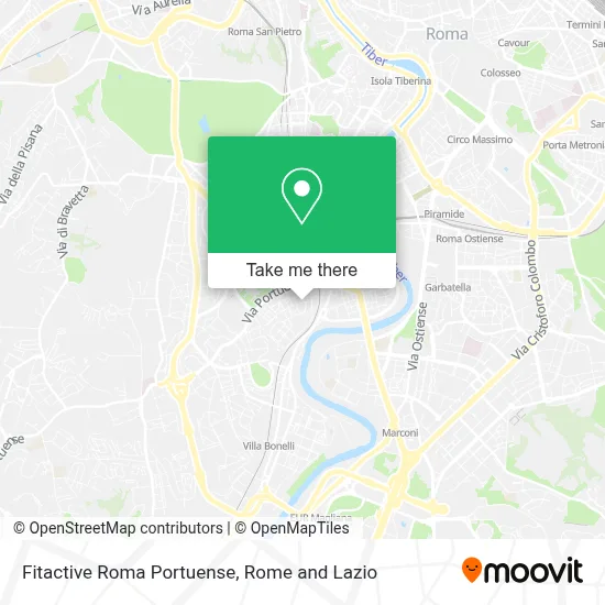 Fitactive Roma Portuense map