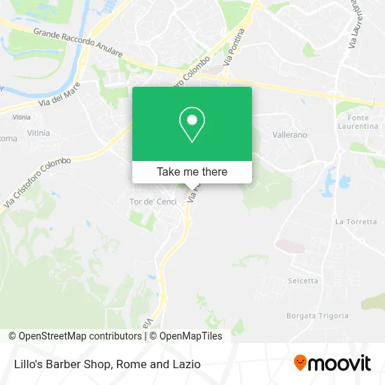 Lillo's Barber Shop map