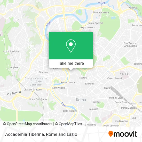 Accademia Tiberina map