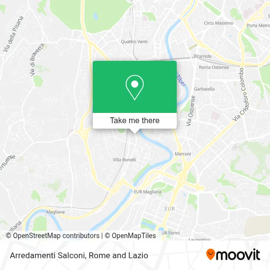 Arredamenti Salconi map