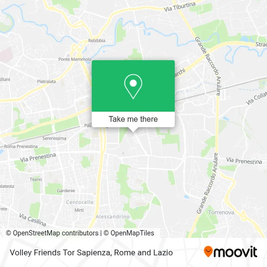 Volley Friends Tor Sapienza map