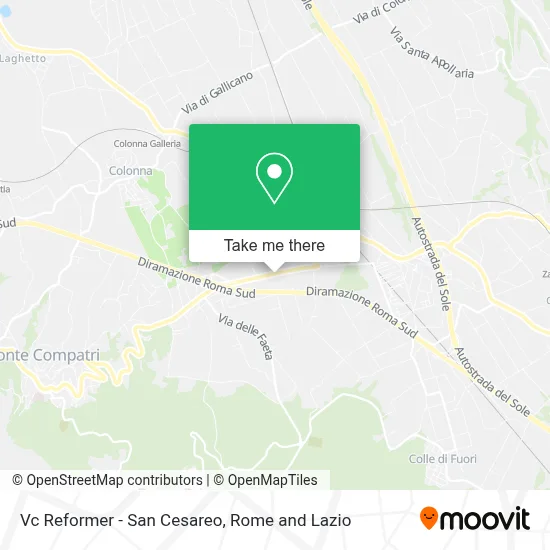 Vc Reformer - San Cesareo map