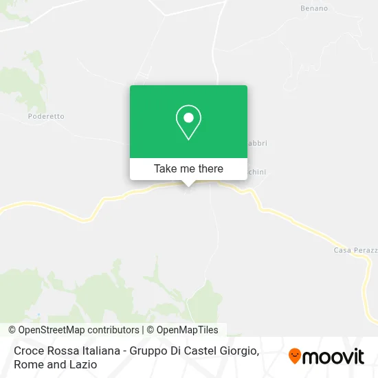 Croce Rossa Italiana - Gruppo Di Castel Giorgio map