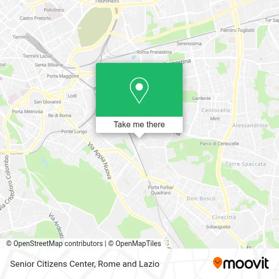 Senior Citizens Center map