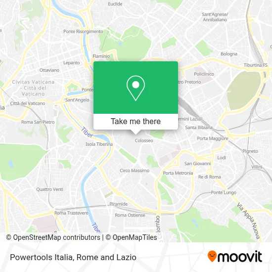 Powertools Italia map
