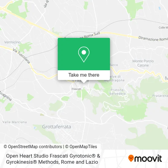 Open Heart Studio Frascati Gyrotonic® & Gyrokinesis® Methods map