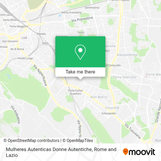 Mulheres Autenticas Donne Autentiche map