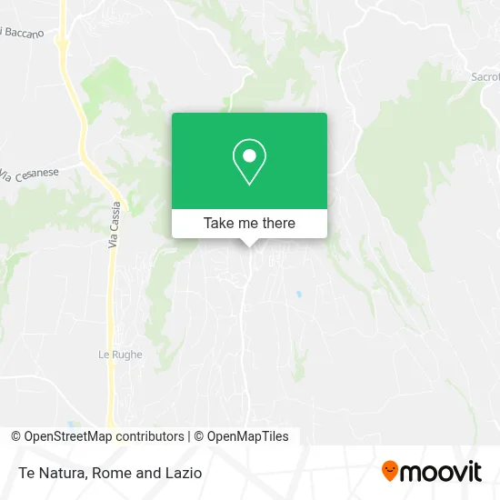 Te Natura map
