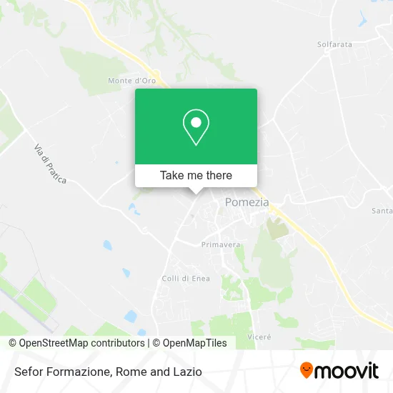 Sefor Formazione map