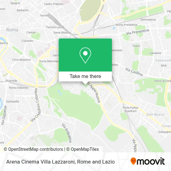 Arena Cinema Villa Lazzaroni map