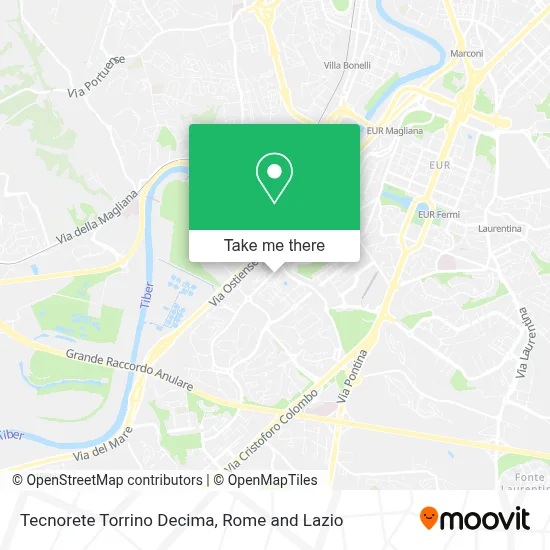 Tecnorete Torrino Decima map