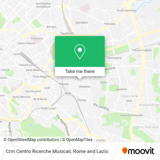 Crm Centro Ricerche Musicali map