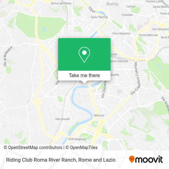 Riding Club Roma River Ranch map