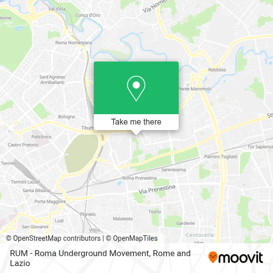 RUM - Roma Underground Movement map