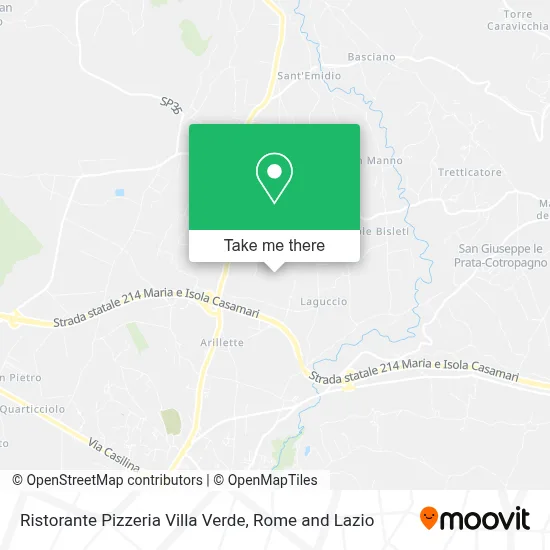 Ristorante Pizzeria Villa Verde map