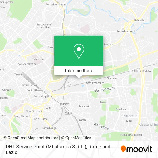 DHL Service Point (Mbstampa S.R.L.) map