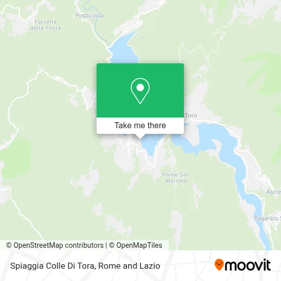 Spiaggia Colle Di Tora map