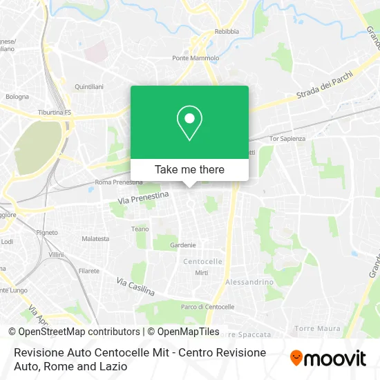 Revisione Auto Centocelle Mit - Centro Revisione Auto map
