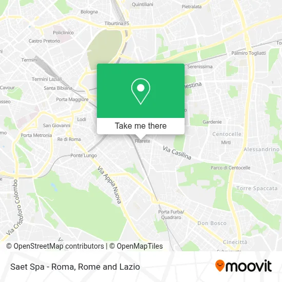 Saet Spa - Roma map
