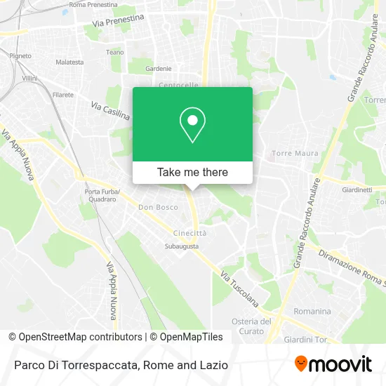 Parco Di Torrespaccata map