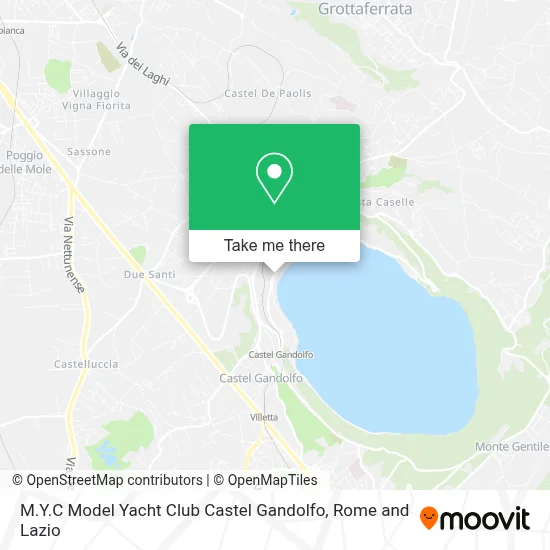 M.Y.C Model Yacht Club Castel Gandolfo map