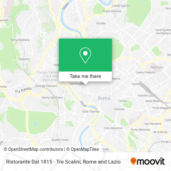 Ristorante Dal 1815 - Tre Scalini map