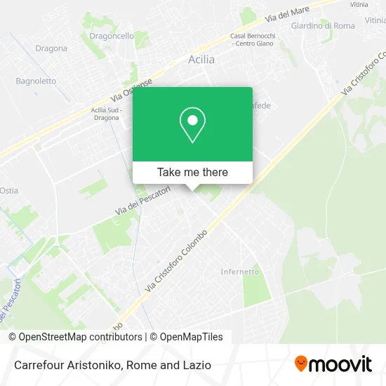 Carrefour Aristoniko map