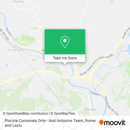 Piscina Comunale Orte - Asd Inclusive Team map