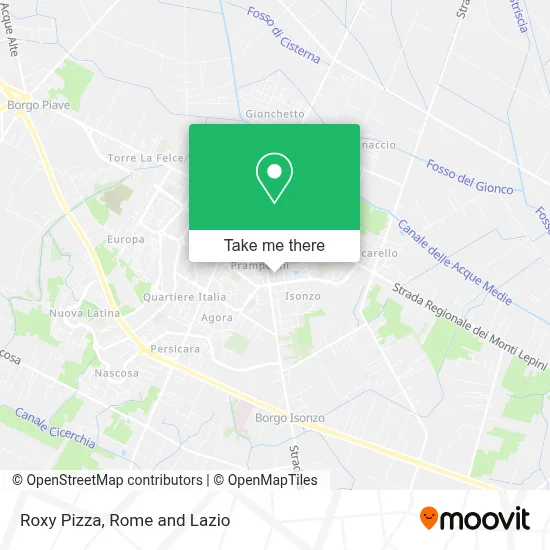 Roxy Pizza map