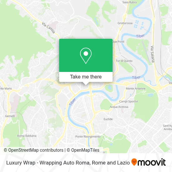 Luxury Wrap - Wrapping Auto Roma map