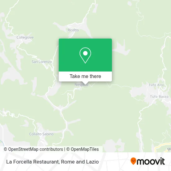 La Forcella Restaurant map